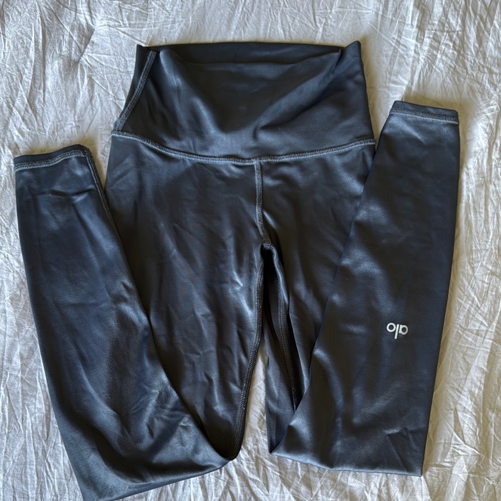 ALO Yoga charcoal High-Waist Leggings